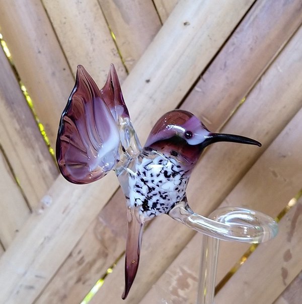 Orchideenstab - Motiv Kolibri, höhenverstellbar, in verschiedenen Farben